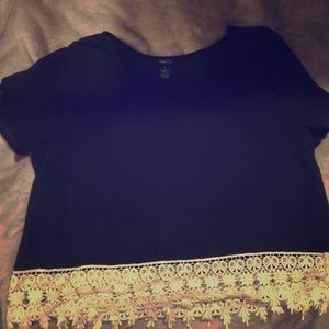 See through black shirt